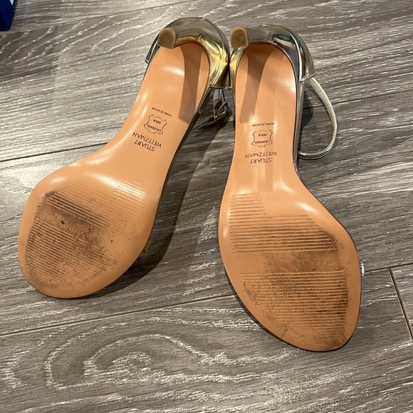 Stuart Weitzman Nudistsong Ankle Strap High-Heel Sandals - Picture 8 of 11